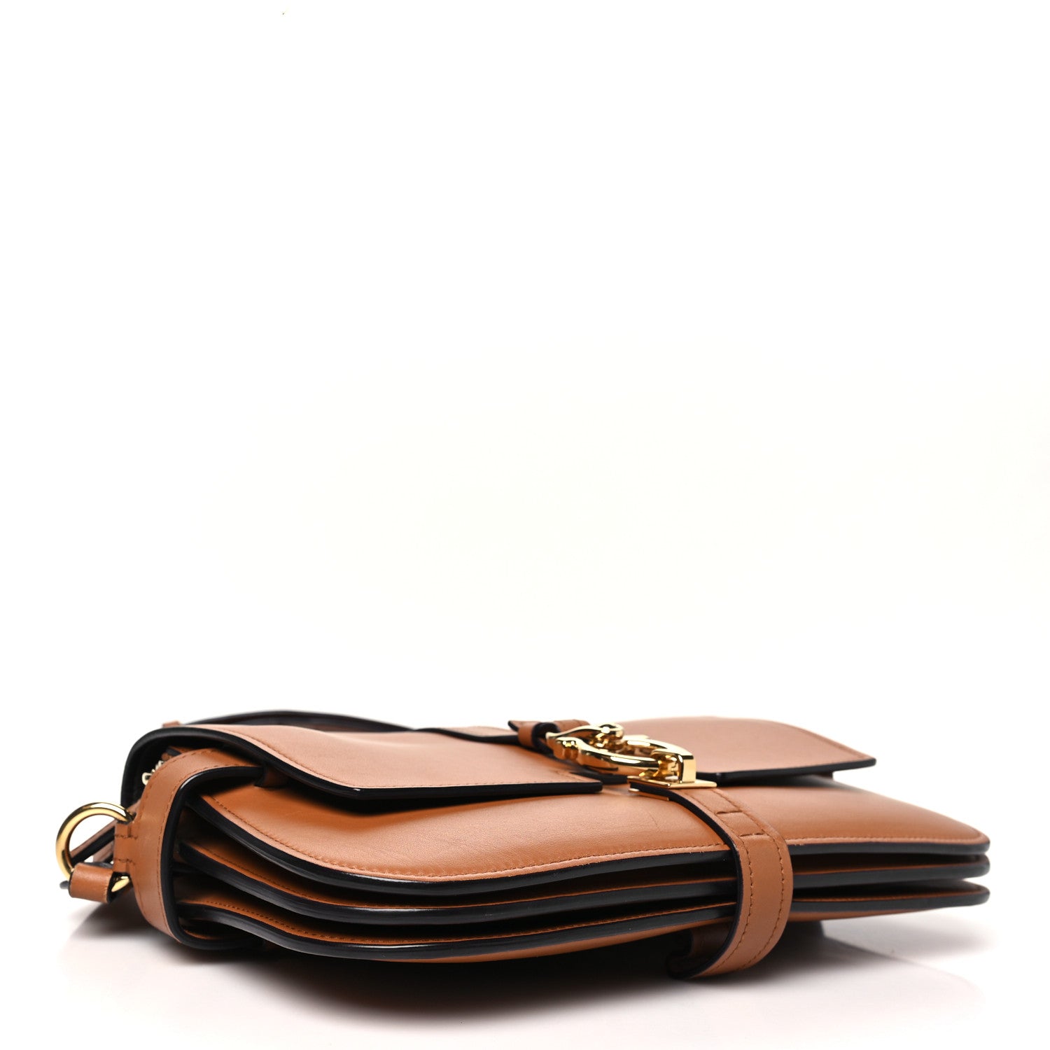 Salvatore Ferragamo Calfskin Fiore Shoulder Bag Sella 4 of 11