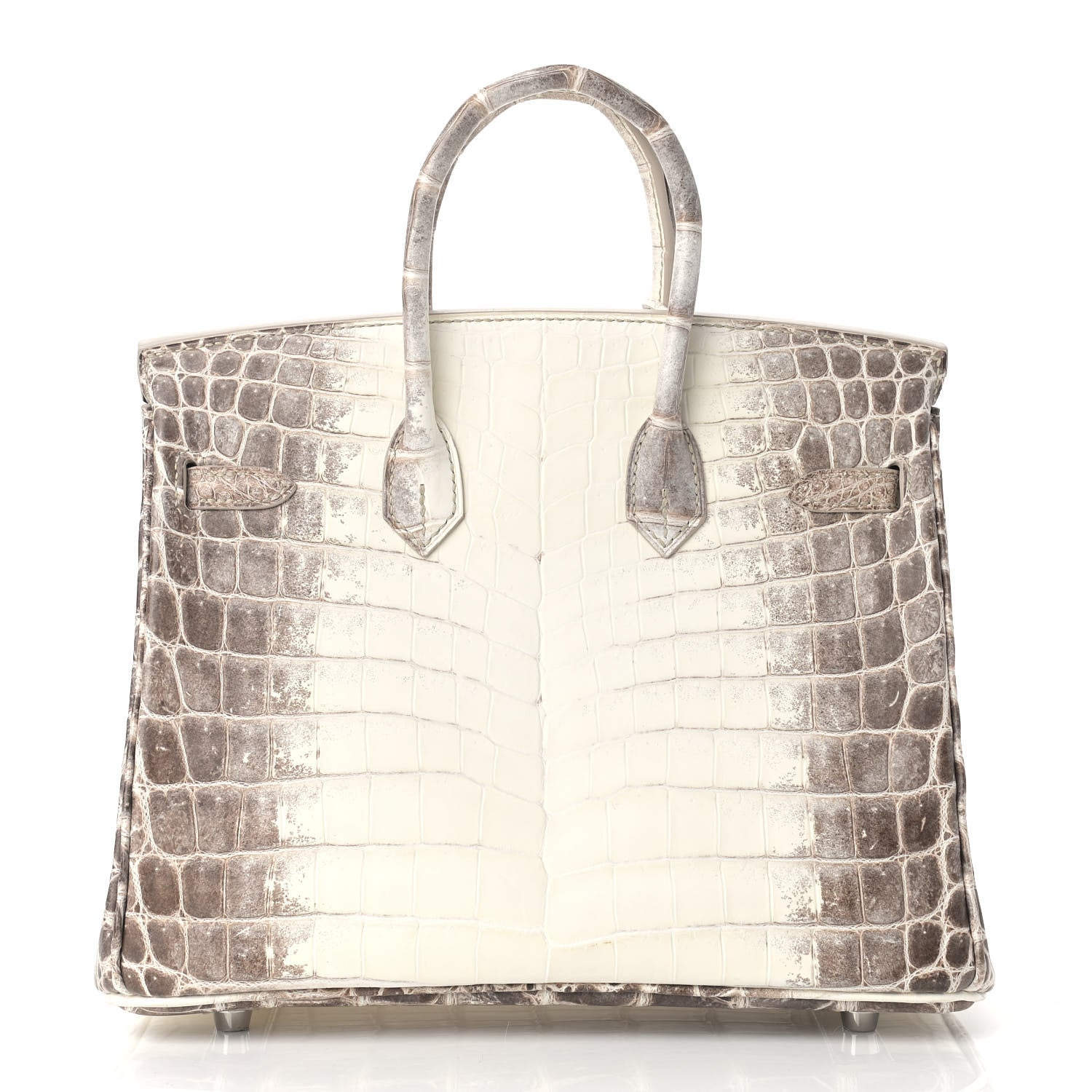 Hermes Matte Niloticus Crocodile Himalaya Birkin 25 Blanc 3 of 31