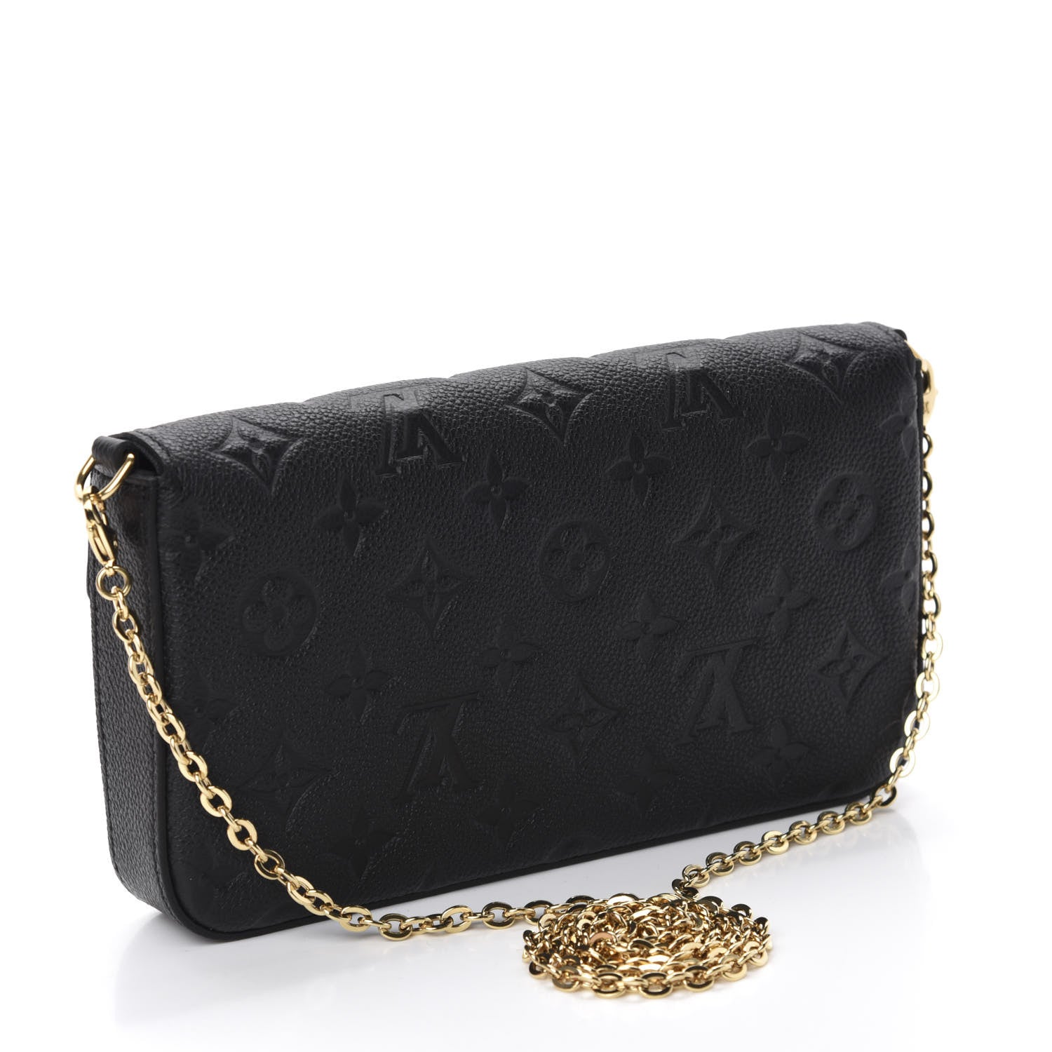 Louis Vuitton Empreinte Pochette Felicie Chain Wallet Black 3 of 13