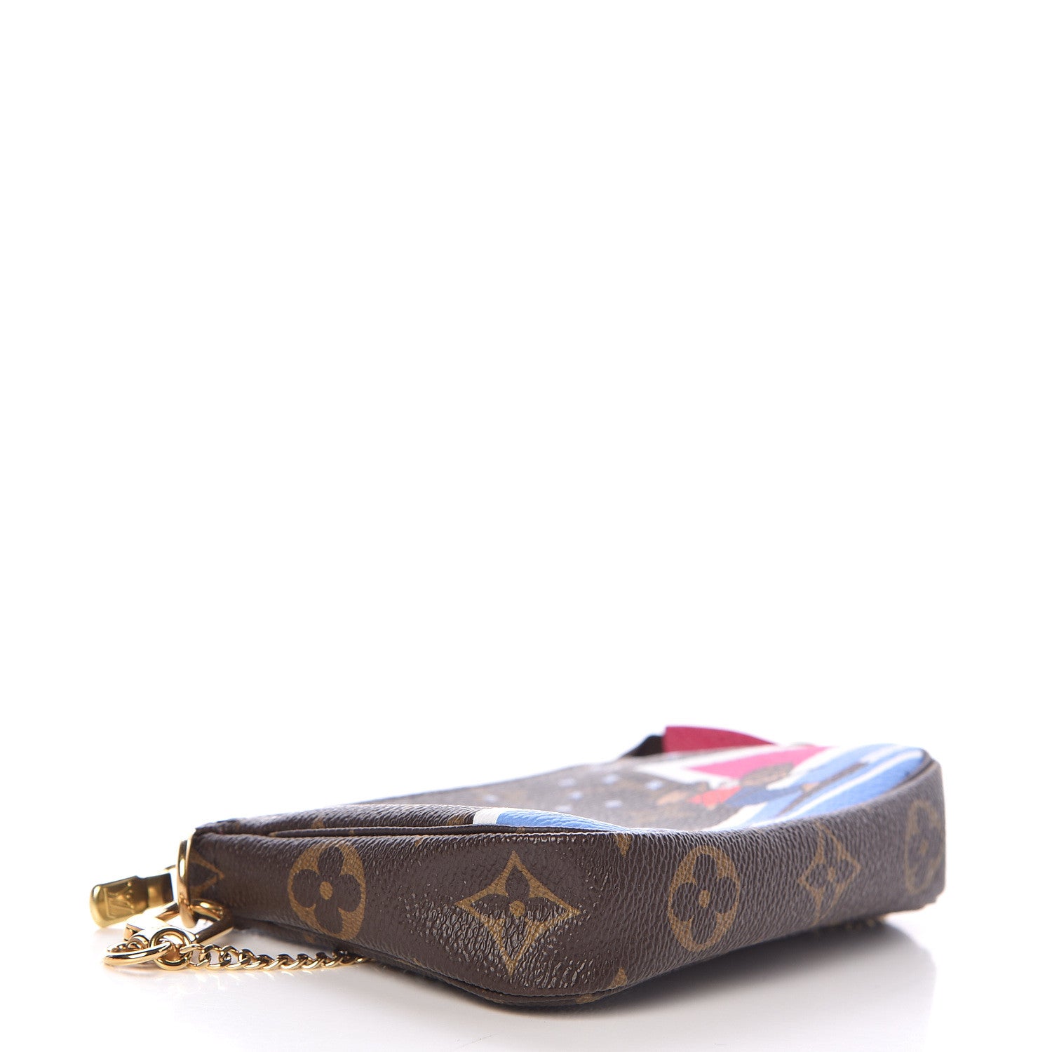 Louis Vuitton Monogram 2018 Christmas Animation Mini Bears Pochette Accessories 4 of 8