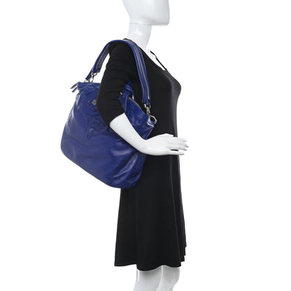 Givenchy Calfskin 3D Stud Medium Nightingale Royal Blue 2 of 12