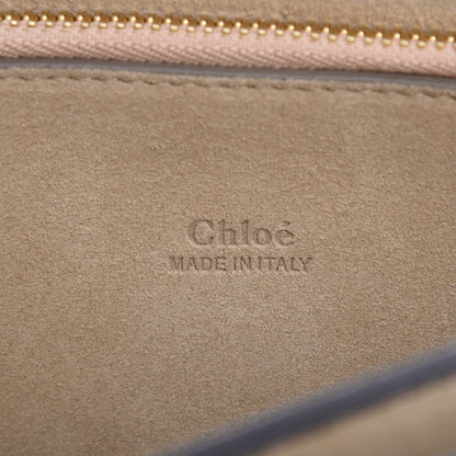Chloe Suede Calfskin Medium Faye Shoulder Bag Tobacco 9 of 10