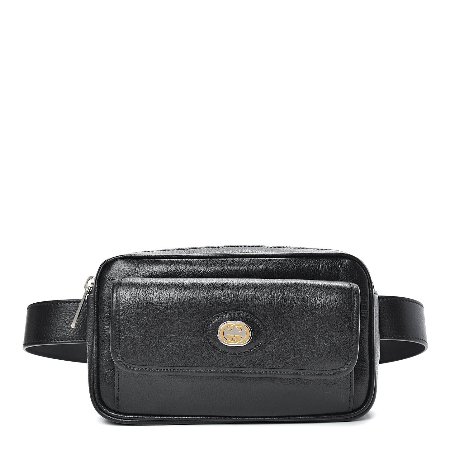 Fluffy Calfskin Morpheus Belt Bag 85 34 Black