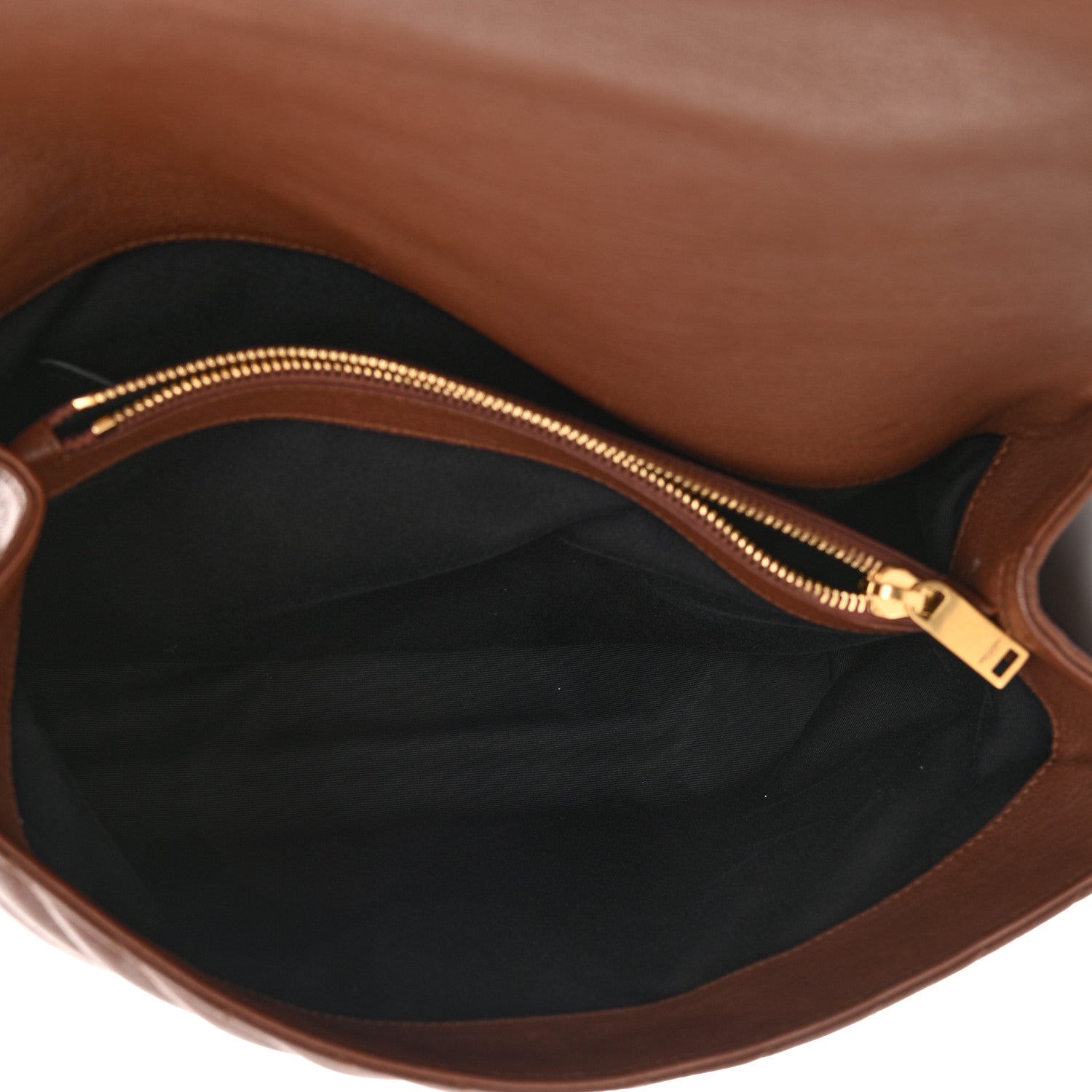Saint Laurent Sheepskin Matelasse Chevron Monogram Large College Satchel Brick 5 of 13