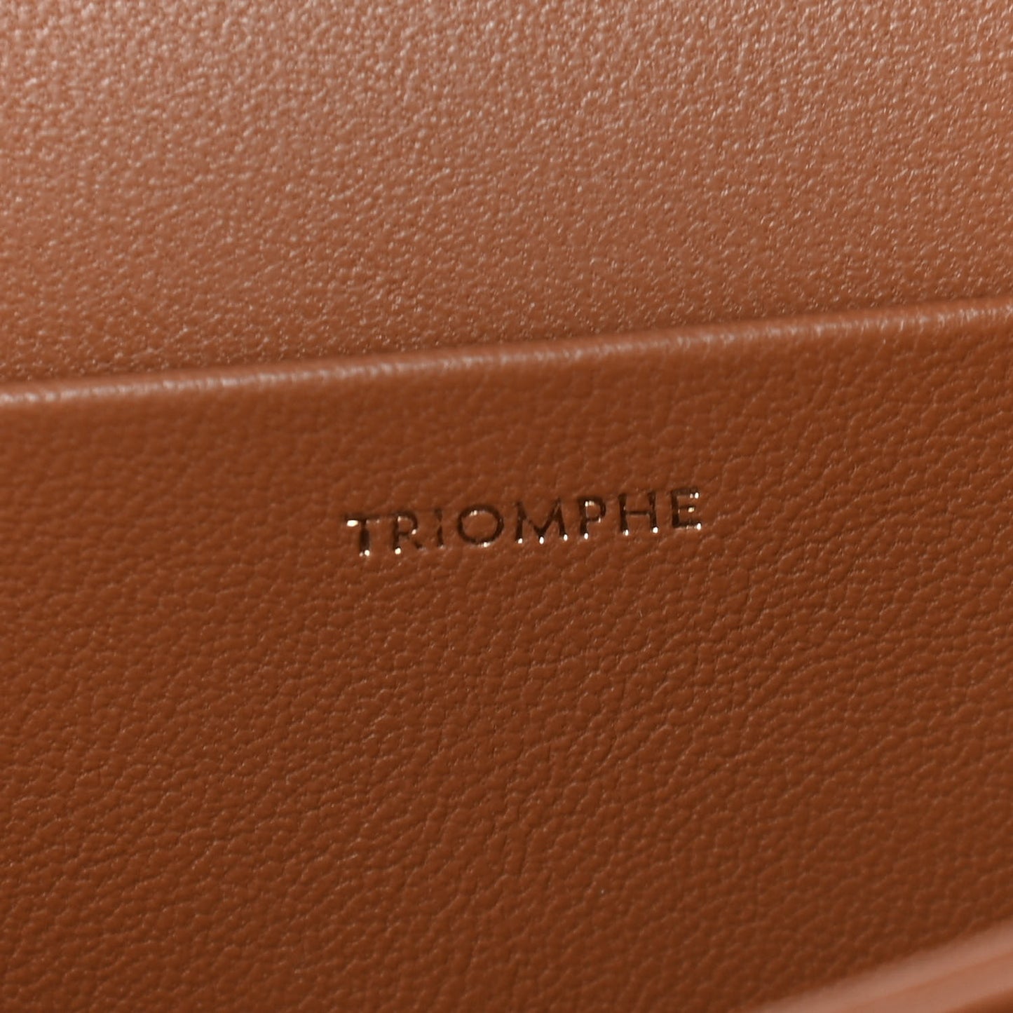 Textile Natural Calfskin Classique Triomphe Khaki Tan