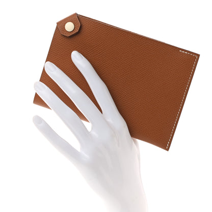 Hermes Epsom Tarmac Dot PM Passport Holder Gold Nata 2 of 8