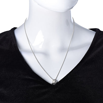 Louis Vuitton Sterling Silver Lockit Necklace 2 of 6