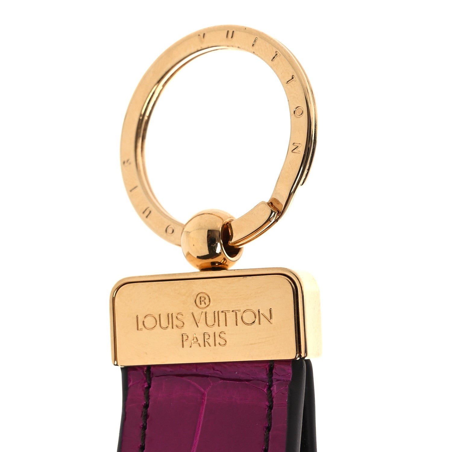 Louis Vuitton Alligator Dragonne Key Holder Fuchsia 3 of 3