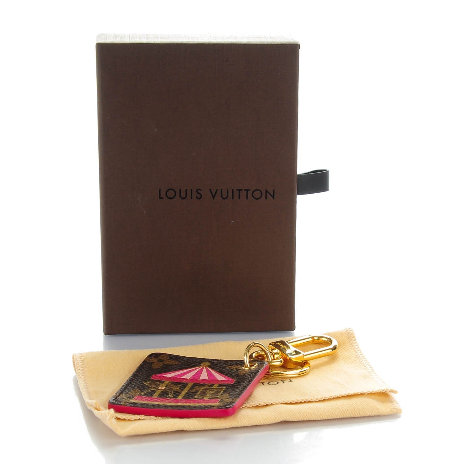 Louis Vuitton Monogram Illustre Carousel Bag Charm Key Ring Pink 7 of 7