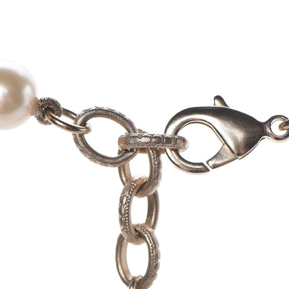 Chanel Pearl CC Short Necklace Gold 5 of 6