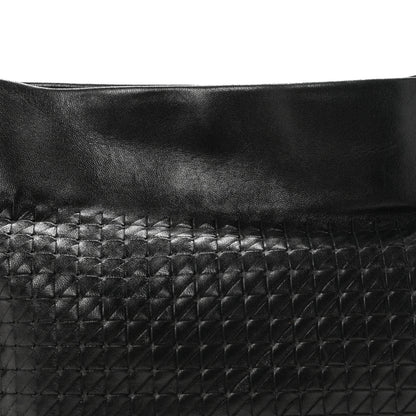 Bottega Veneta Nappa Intrecciato Shoulder Bag Black 8 of 10