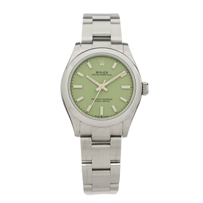 Rolex Stainless Steel 31mm Oyster Perpetual Watch Pistachio 277200 1 of 5