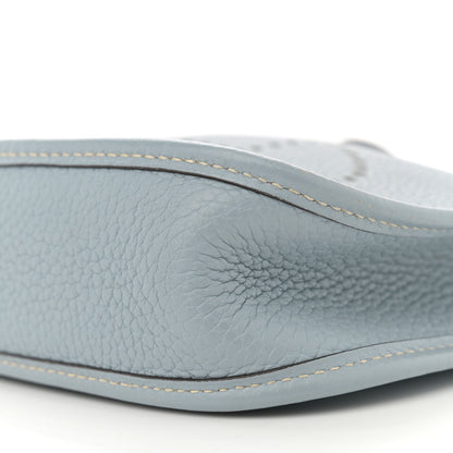 Hermes Taurillon Clemence Amazone Evelyne TPM Bleu Lin 10 of 12