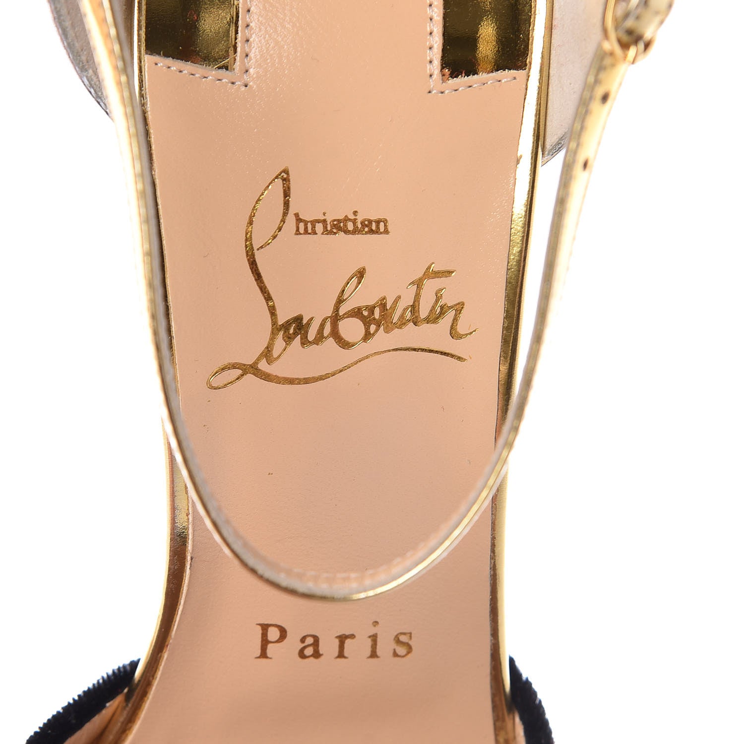 Christian Louboutin Velvet Specchio Galvafiori 100 Ankle Strap Pumps 36 Multicolor 6 of 8