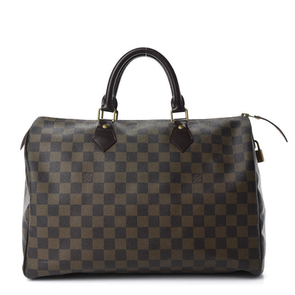 Louis Vuitton Damier Ebene Speedy 35 1 of 15