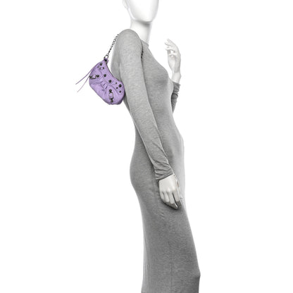 Balenciaga Agneau Arena Le Cagole Mini Purse With Chain Lilac 2 of 11