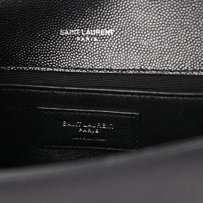 Saint Laurent Grain De Poudre Small Monogram Kate Satchel Black 6 of 9