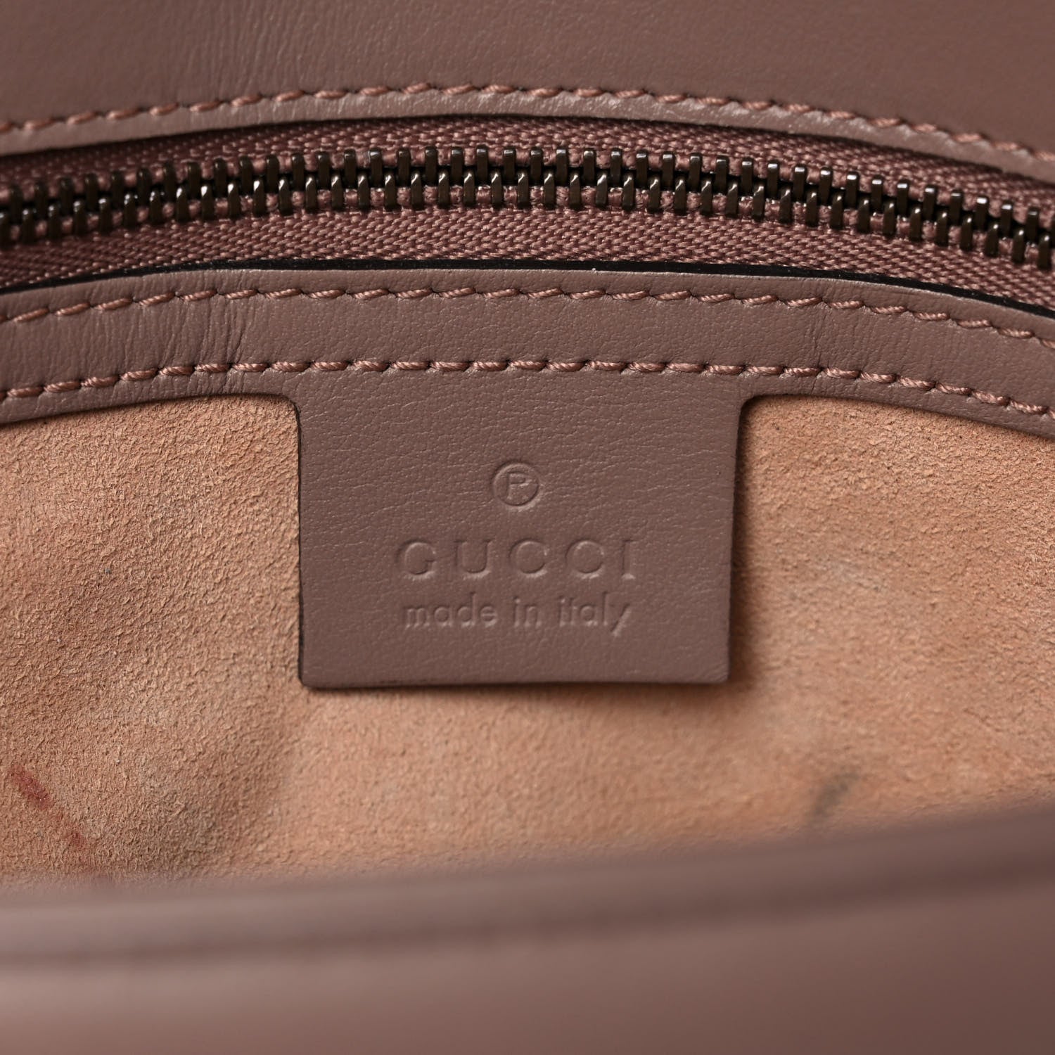 Gucci Calfskin Matelasse Small GG Marmont Shoulder Bag Porcelain Rose 8 of 14