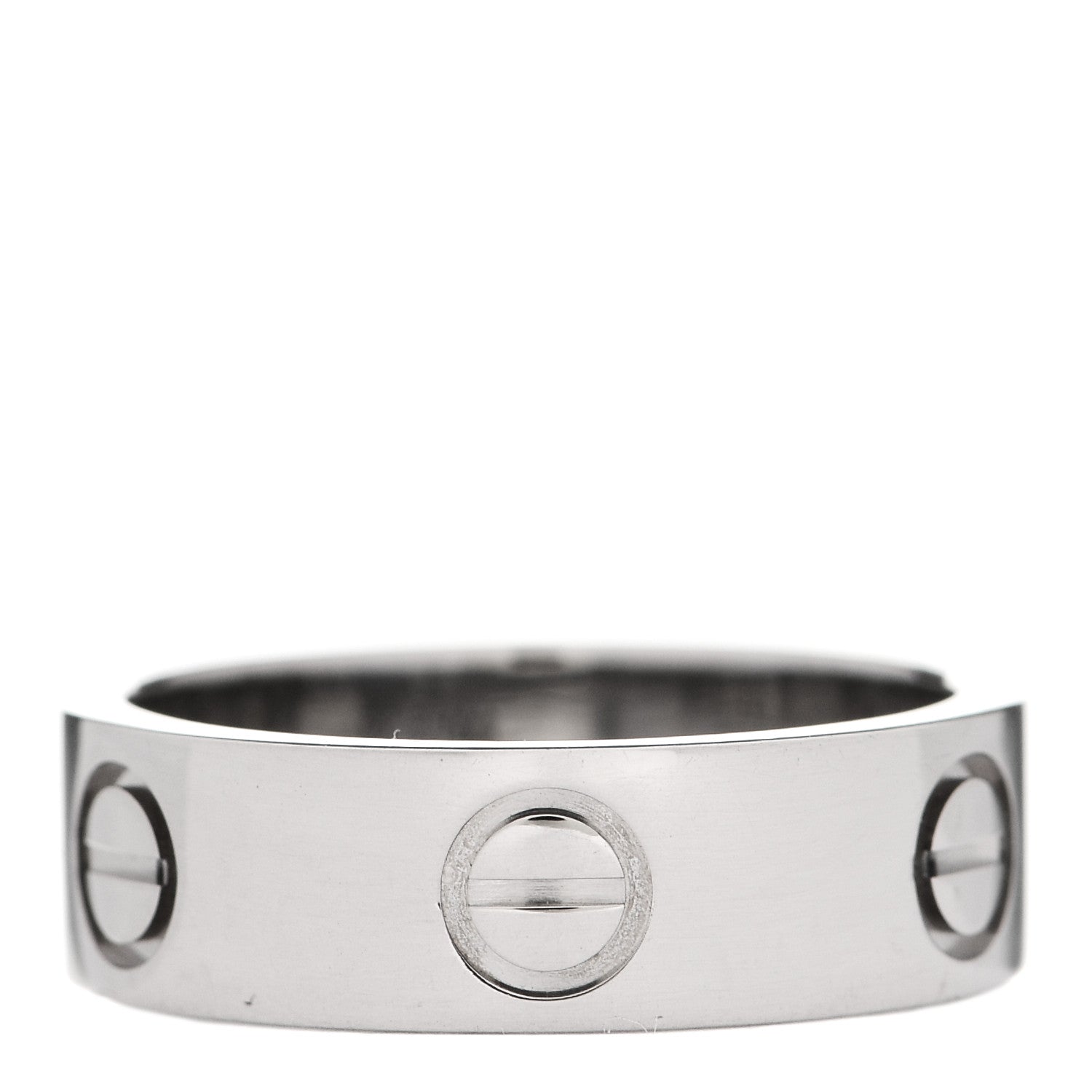 Cartier 18K White Gold 5.5mm LOVE Ring 50 5.25 2 of 3