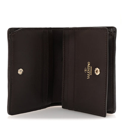 Valentino Garavani Toile Iconographe Small Wallet Naturale Black Fondant 5 of 7