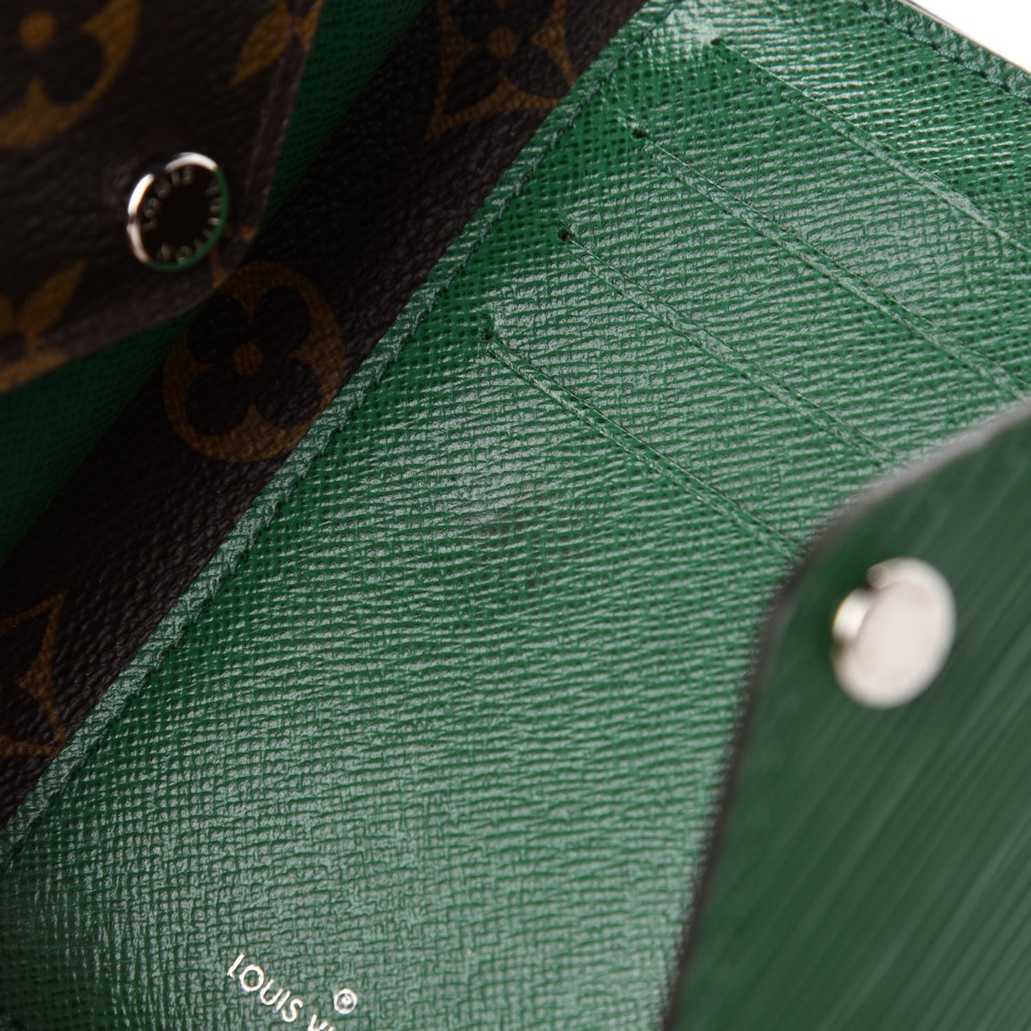 Epi Monogram Marie-Lou Compact Wallet Menthe