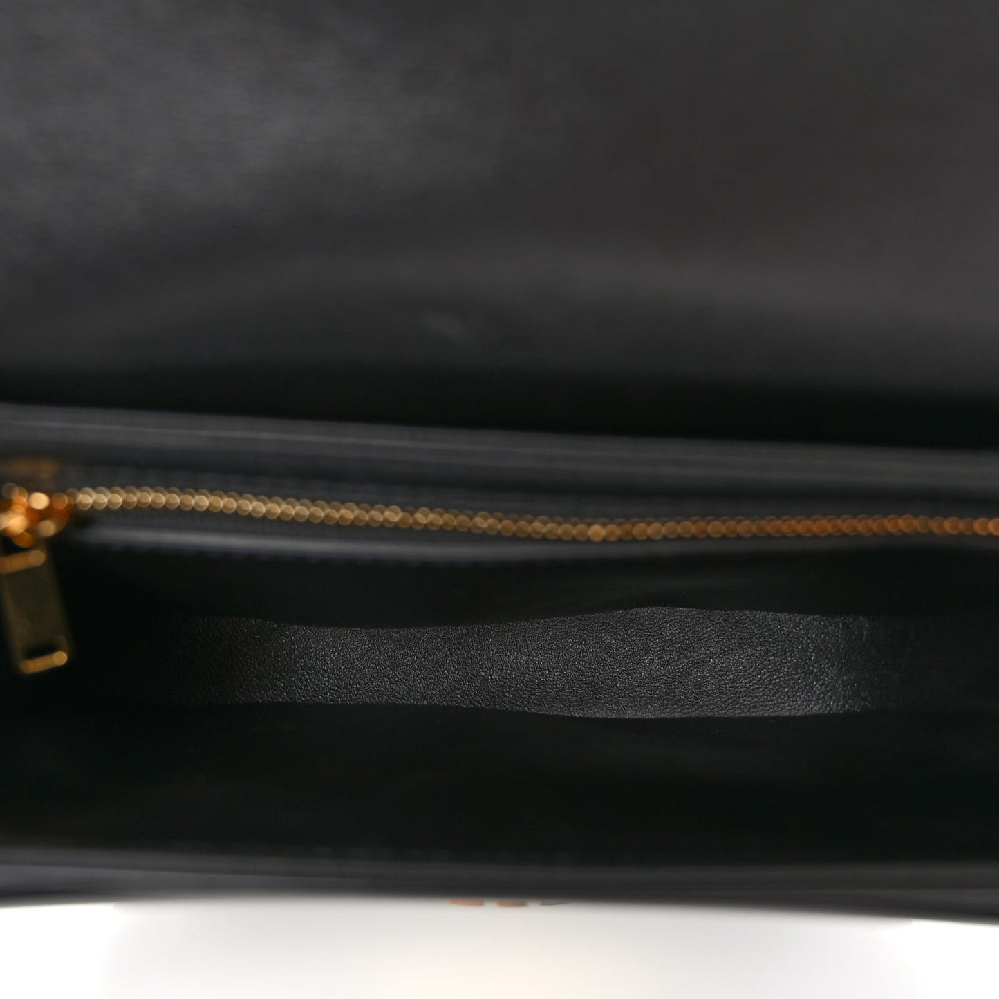 Shiny Calfskin Besace Clea Triomphe Black
