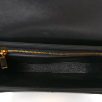 Celine Shiny Calfskin Besace Clea Triomphe Black 5 of 9