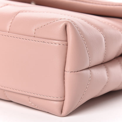Saint Laurent Calfskin Y Quilted Monogram Toy Loulou Crossbody Bag Tender Pink 7 of 12