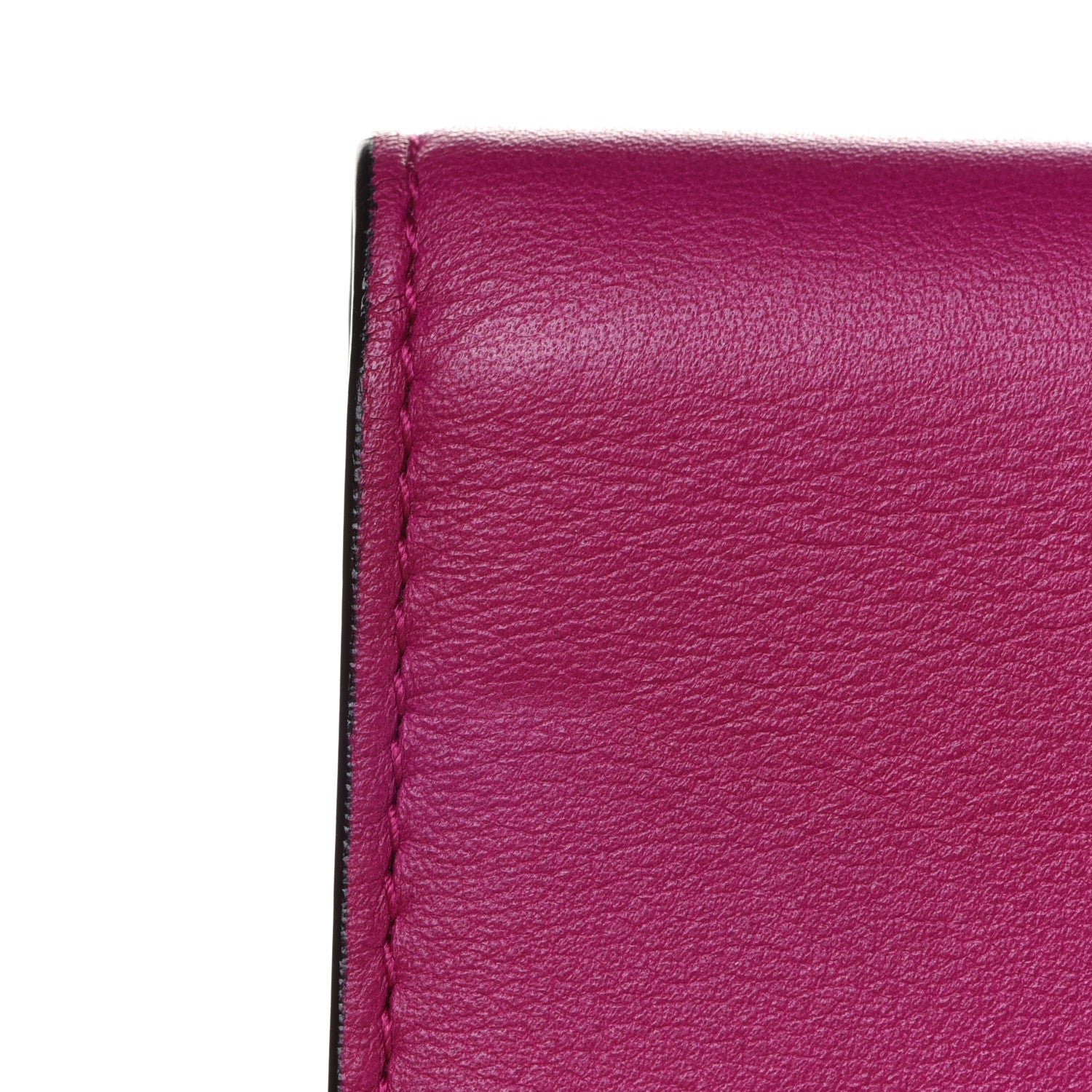 Christian Dior Smooth Calfskin Bi-Color Diorissimo Envelope Wallet Toxic Purple Pink 10 of 12