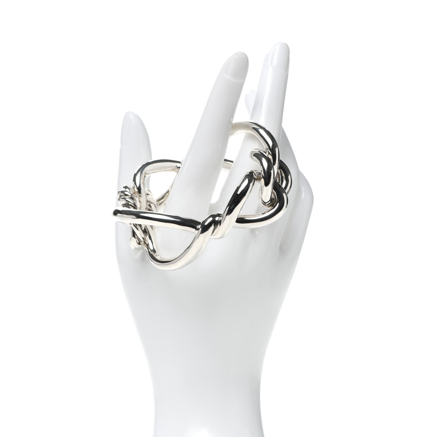 Sterling Silver 33mm Continuance Bold Bracelet