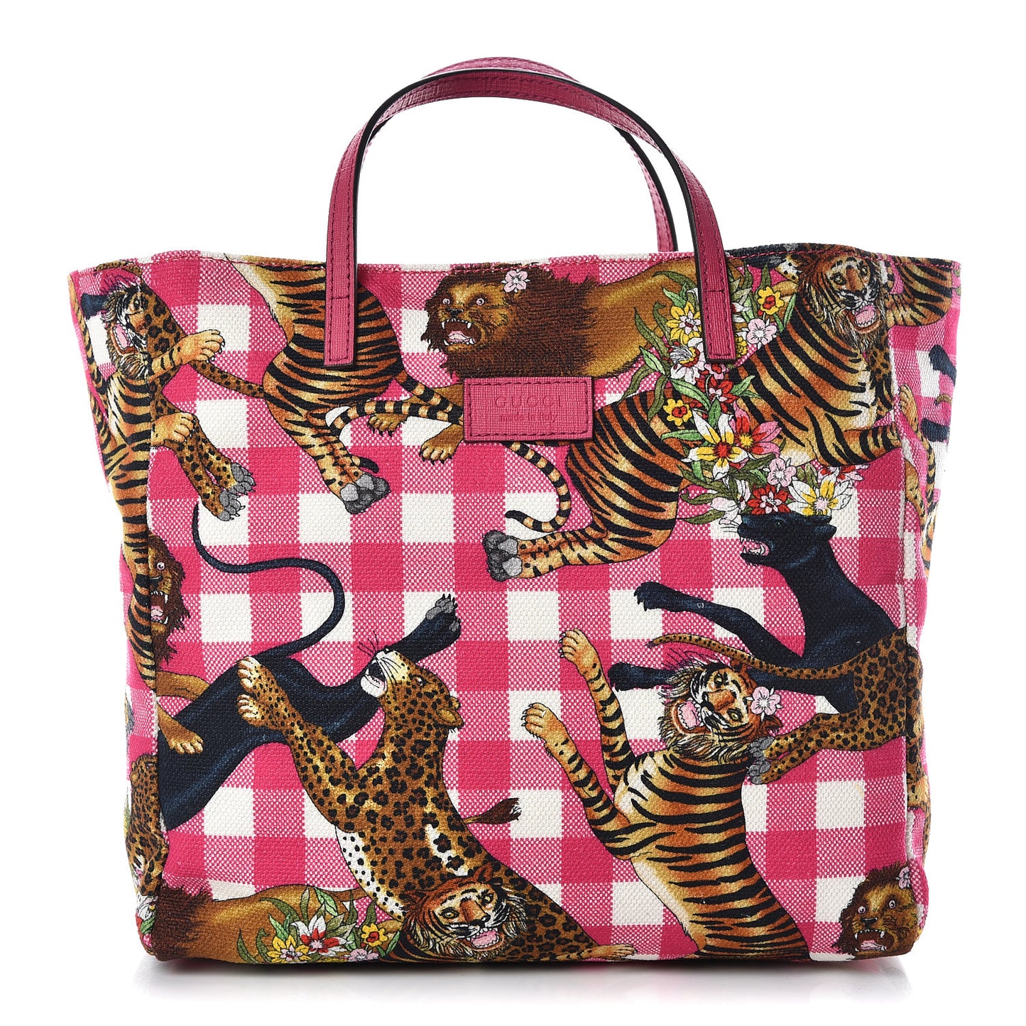 Canvas Kids Tiger Print Tote Multicolor