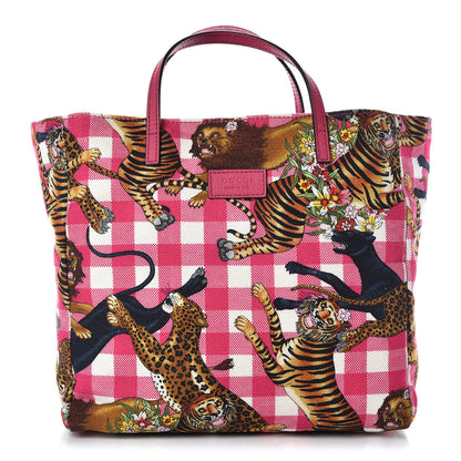 Gucci Canvas Kids Tiger Print Tote Multicolor 1 of 10