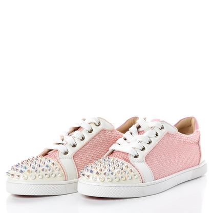 Christian Louboutin Alveole Calfskin Spiked Gondolita Flat Sneakers 35.5 Dolly 3 of 8