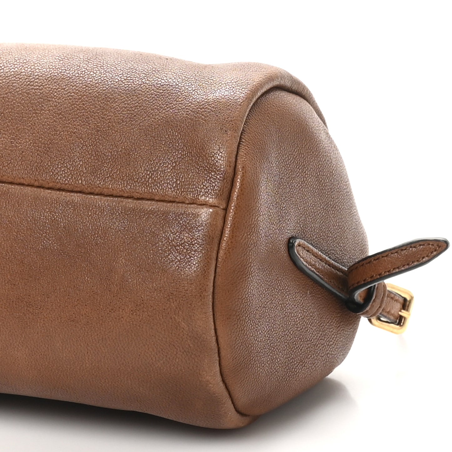 Nappa Aviator Mini Pouch Oak