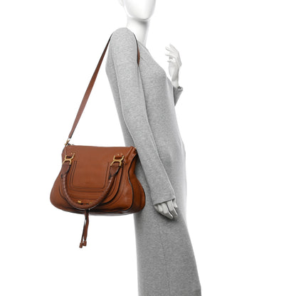 Chloe Calfskin Medium Marcie Satchel Tan 2 of 10