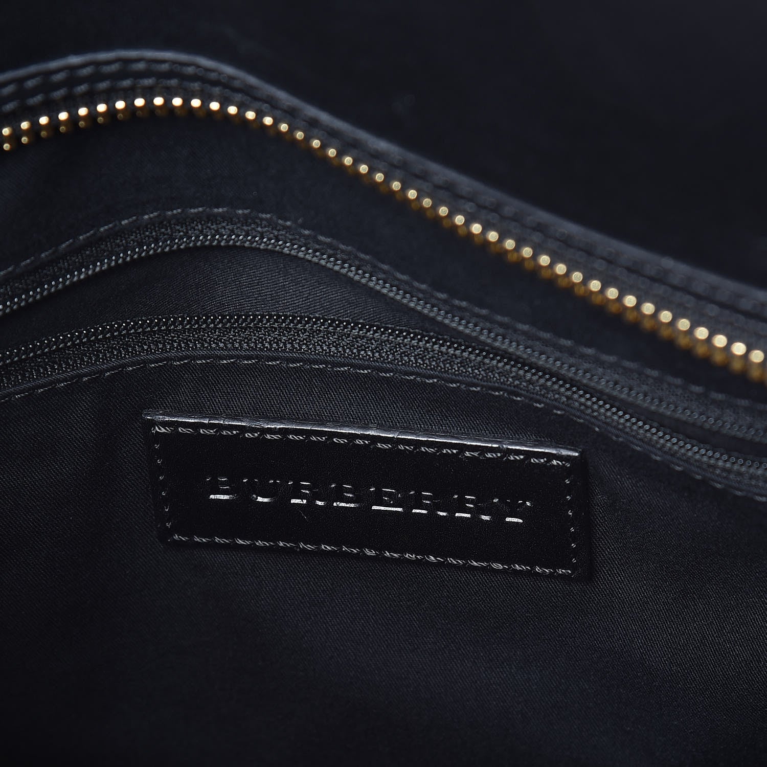 Burberry Haymarket Check Minford Portrait Tote Black 6 of 8