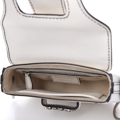 Christian Dior Calfskin Mini D Fence Saddle Bag White 5 of 10