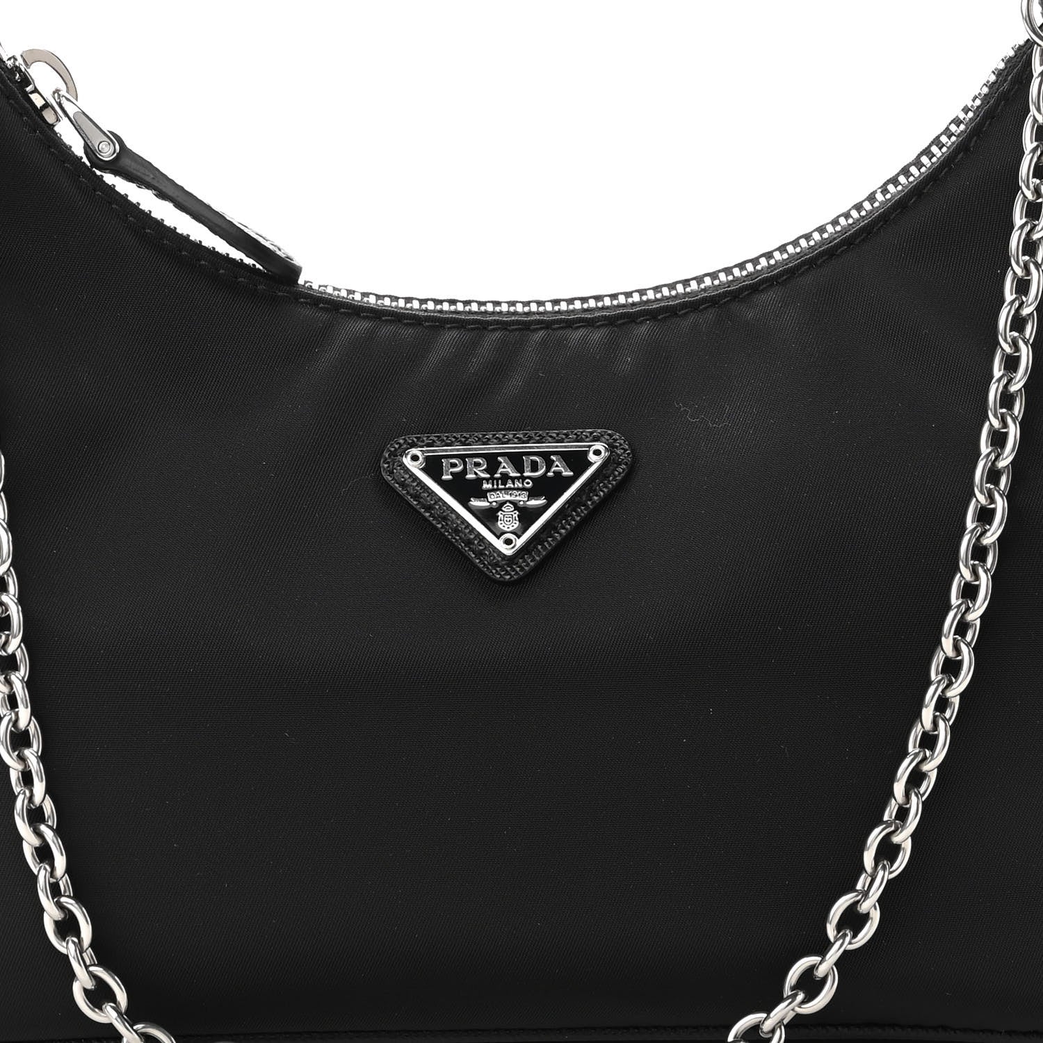 Prada Nylon Re-Edition 2005 Shoulder Bag Black 7 of 10