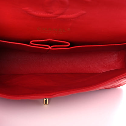 Chanel Lambskin Quilted Medium Double Flap Red 4 of 14