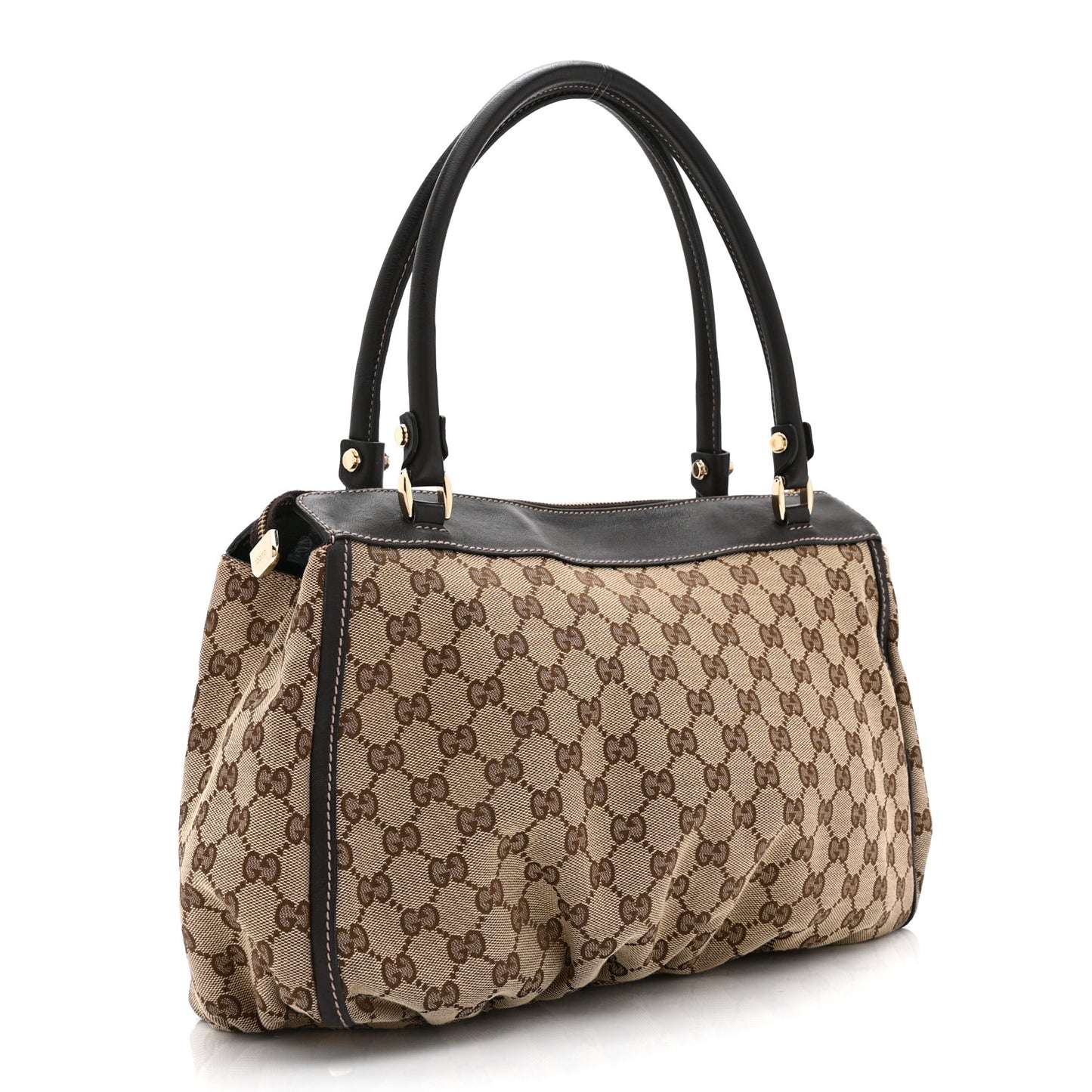 Monogram D Gold Tote Dark Brown