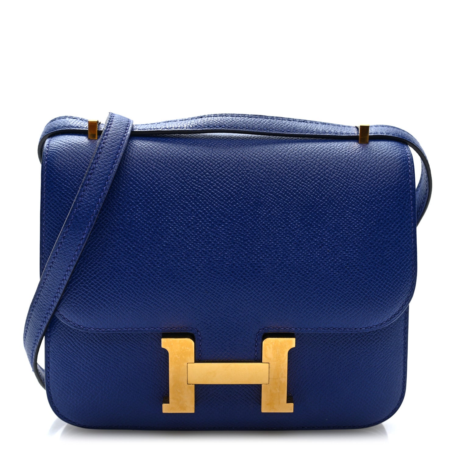 Hermes Epsom Constance 18 Bleu Electrique 2 of 17