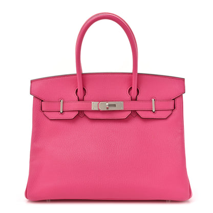 Hermes Chevre Mysore Birkin 30 Rose Shocking 1 of 16