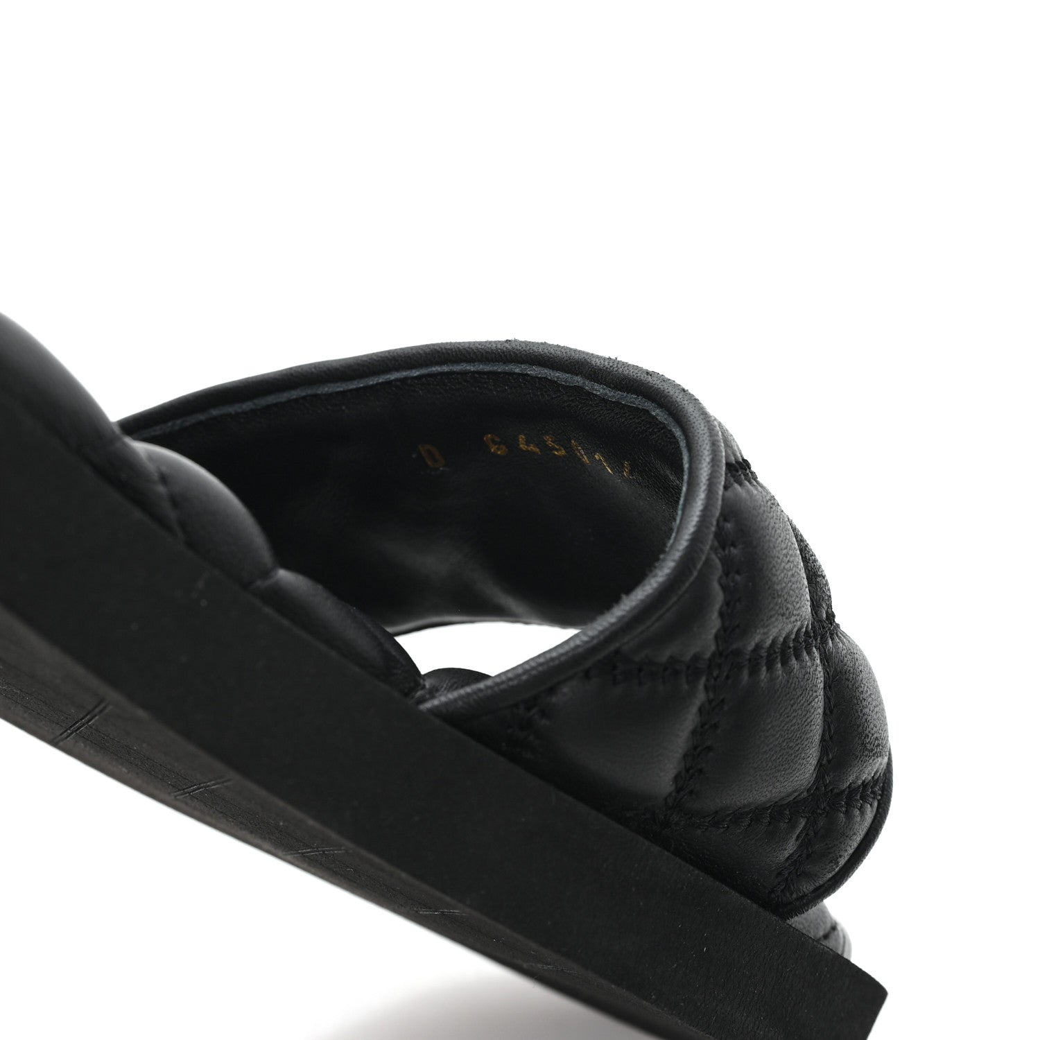 Chanel Lambskin Quilted Textured CC Mules Sandals 39 Black 9 of 9