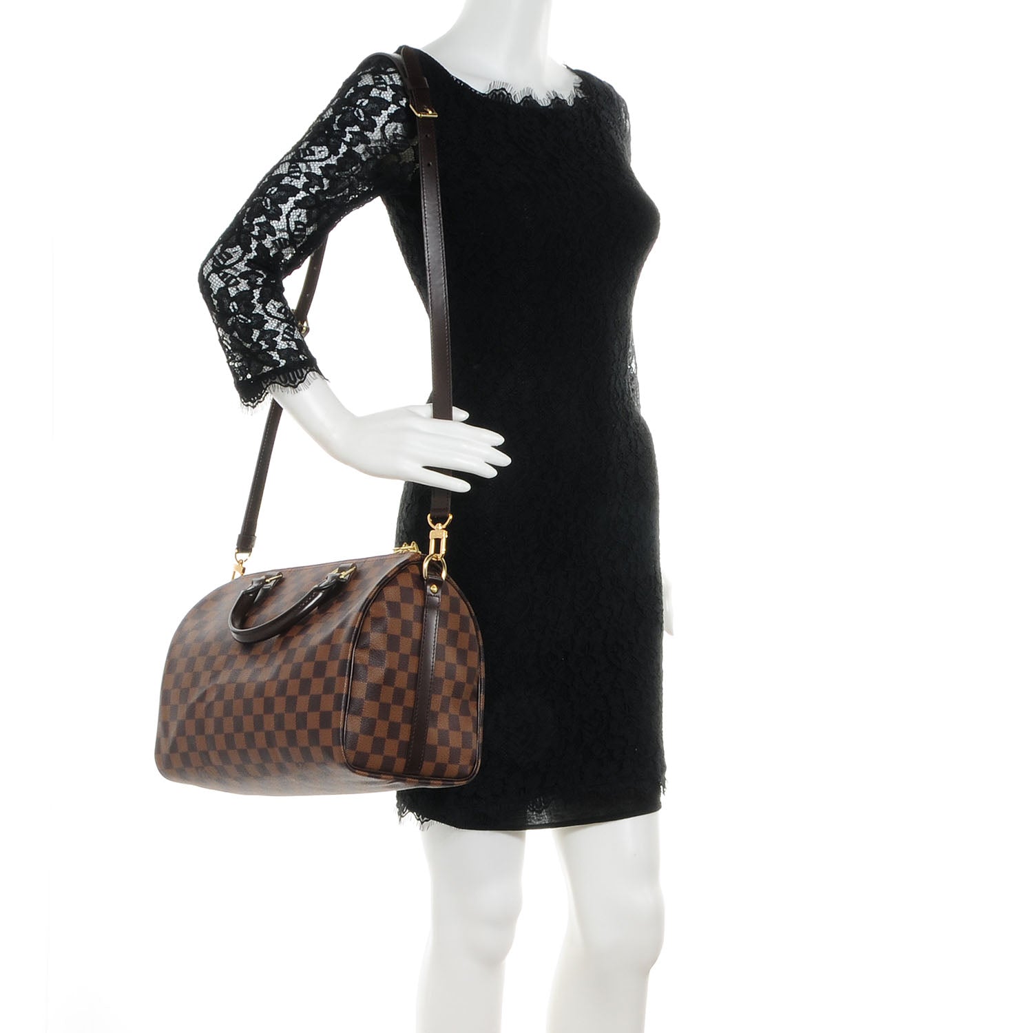 Louis Vuitton Damier Ebene Speedy Bandouliere 30 2 of 8