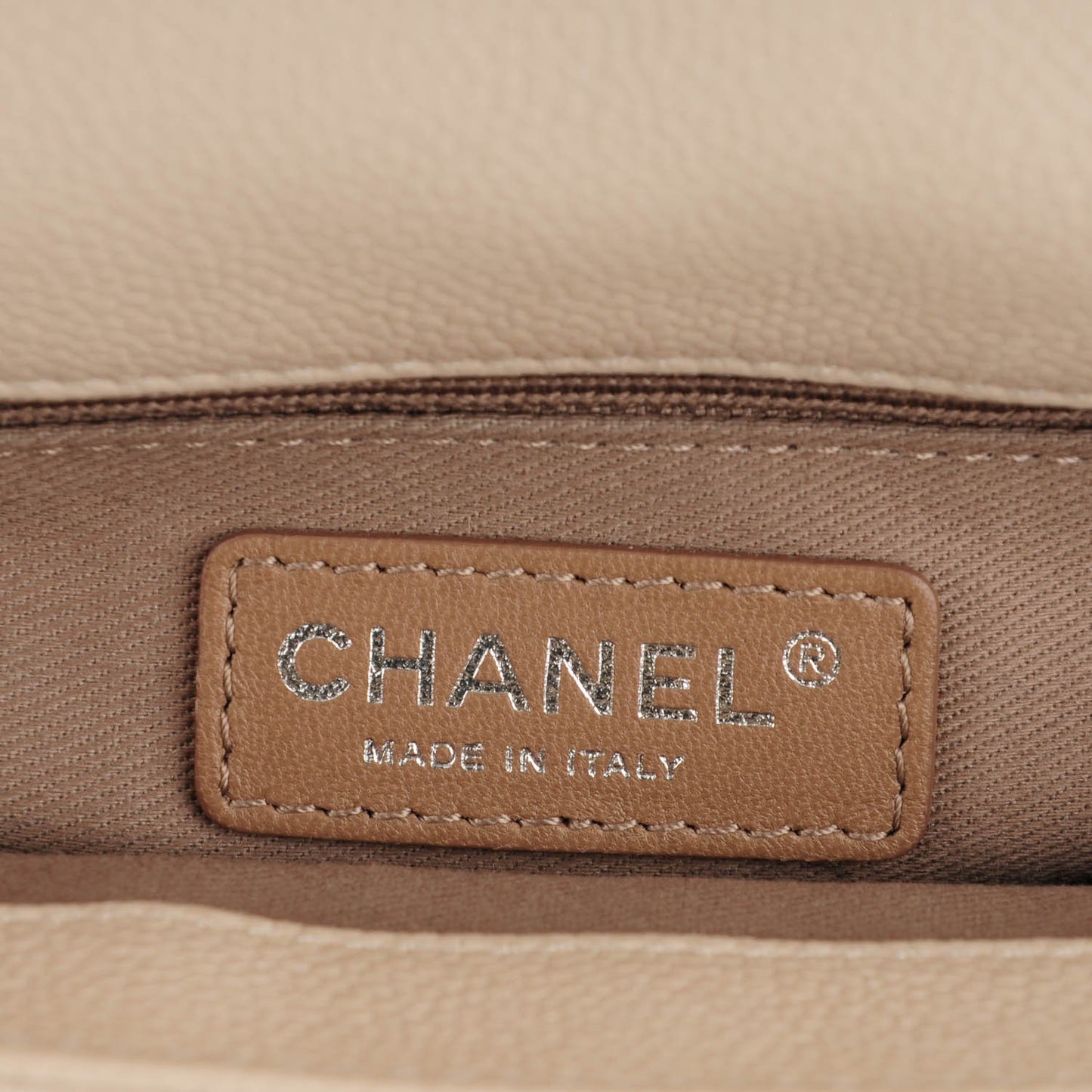 Caviar Quilted Medium Now and Forever Flap Ivory