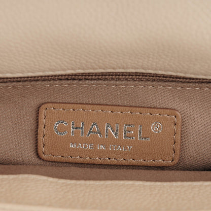 Chanel Caviar Quilted Medium Now and Forever Flap Ivory 7 of 8