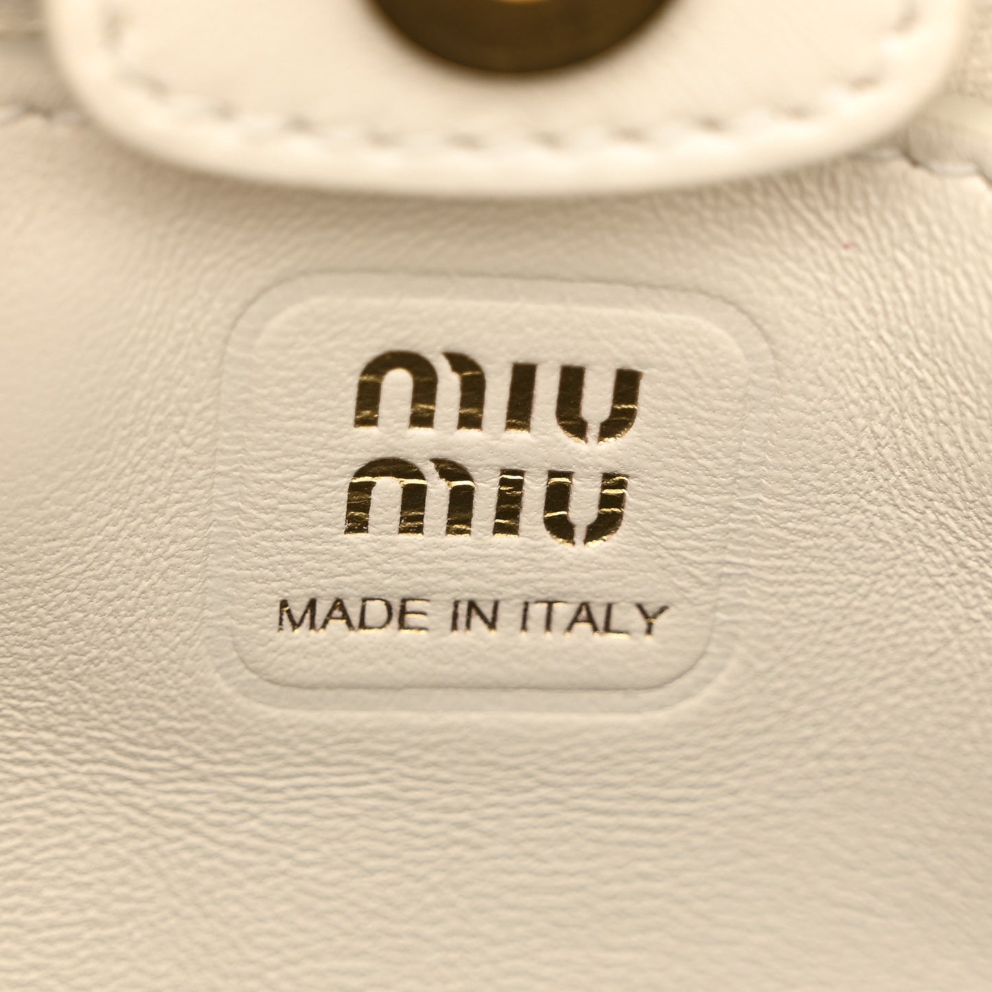 Nappa Mini Joie Shoulder Bag White