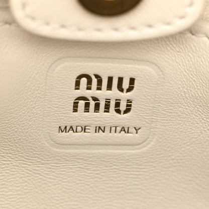 Miu Miu Nappa Mini Joie Shoulder Bag White 6 of 10