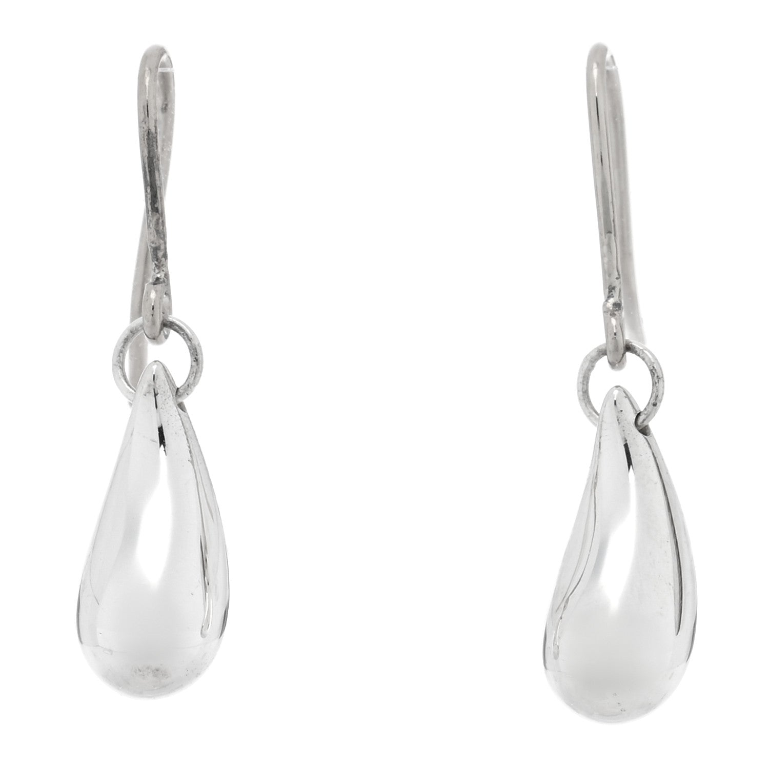 Tiffany Sterling Silver Elsa Peretti Teardrop Earrings 1 of 5