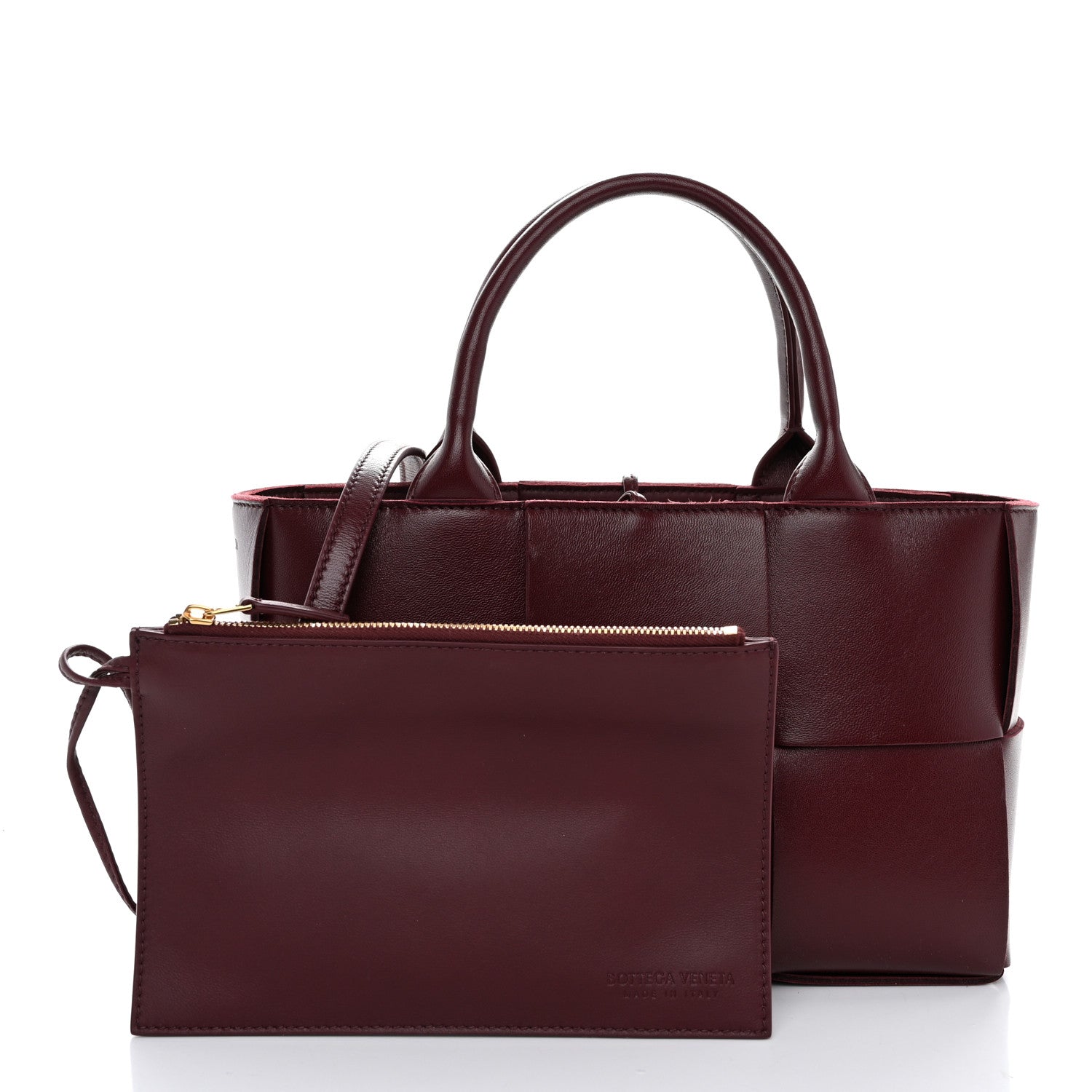 Bottega Veneta Nappa Maxi Intreccio Mini Arco Tote Barolo 3 of 11